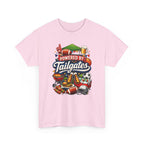 Powered By Tailgates T‑Shirt - Graphic Tee For Sports Fans