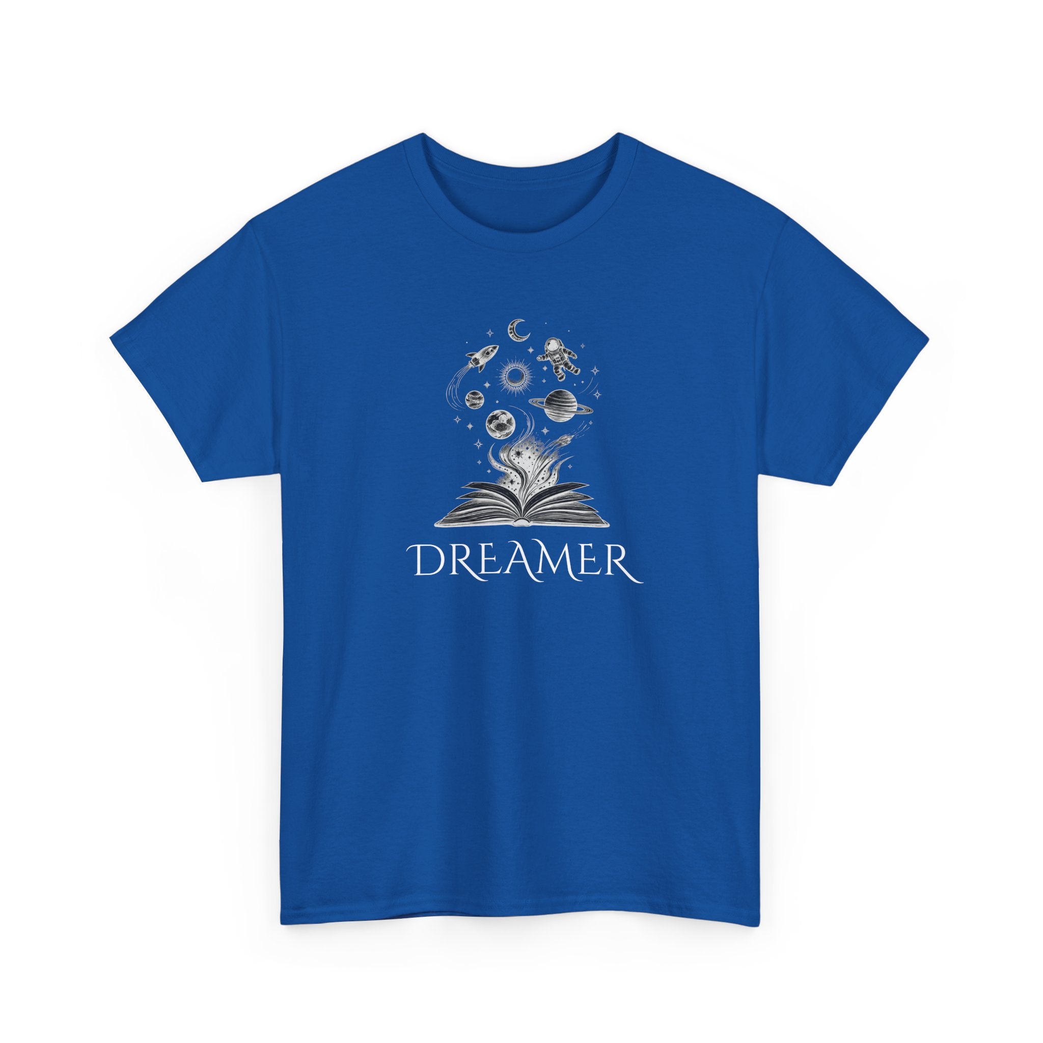 Dreamer T‑Shirt — Illustrated Book & Space Design