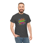 Look Out! Mayhem Ahead Graphic Tee — Colorful Retro Comic Humor Shirt