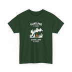 Hiking Is Hard, Chillin’ Is Easy T-Shirt — Camping Mountains Campfire Graphic Tee