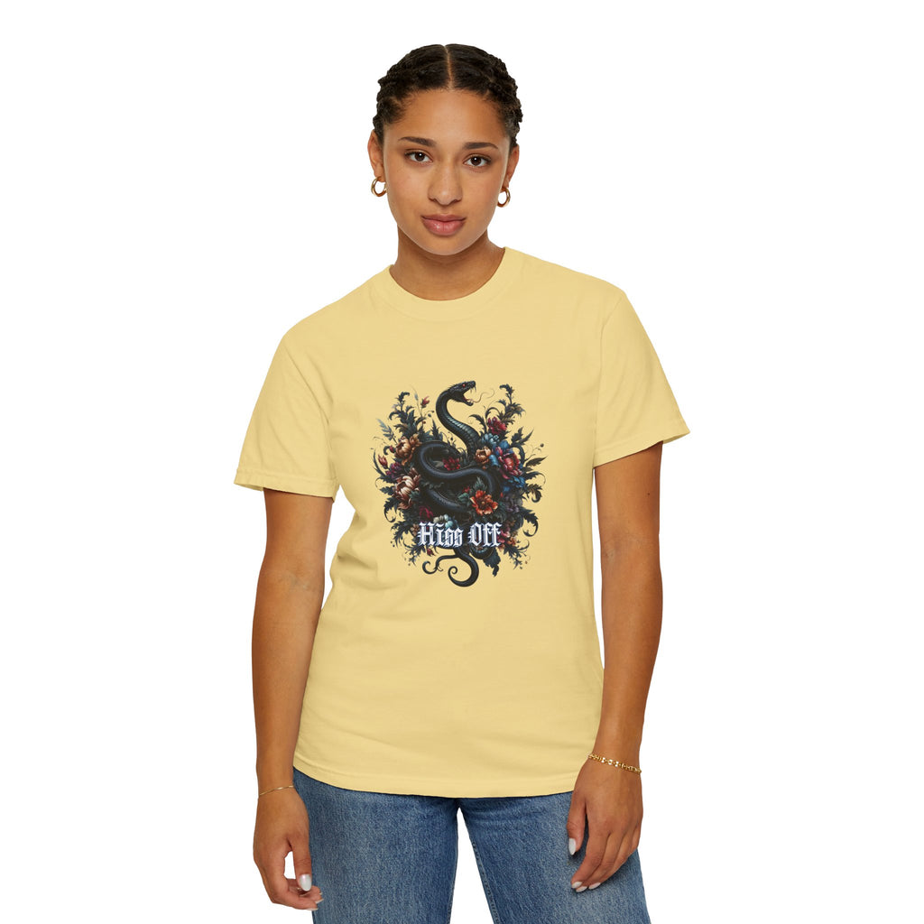 Snake Floral 'Hiss Off' T-Shirt