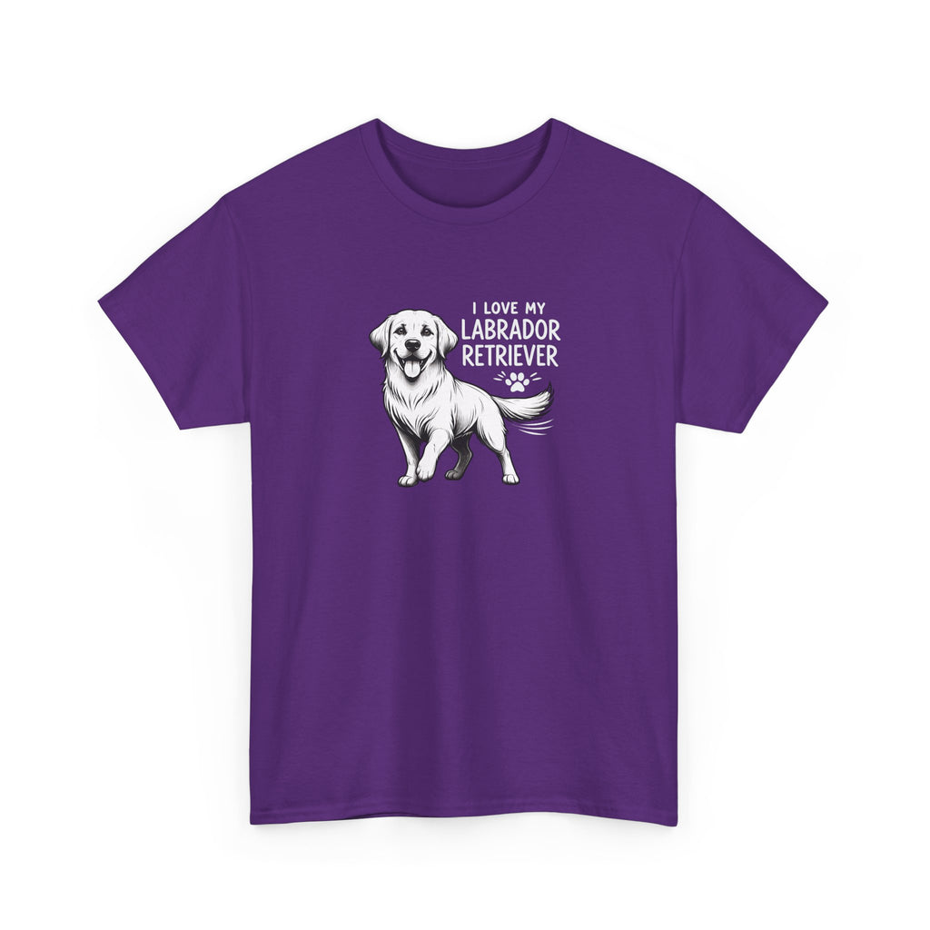 Labrador Retriever T-Shirt — "I Love My Labrador Retriever" Dog Lover Tee