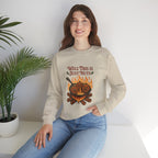 Crewneck Sweatshirt — "Well This Is Just Nuts" Roasting Chestnuts Graphic