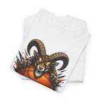 G.O.A.T. Graphic Tee — Fierce Goat Basketball Player Fan Shirt