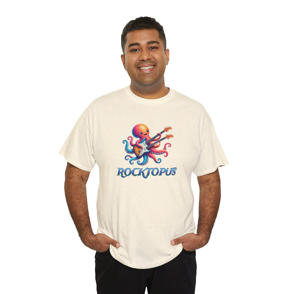 Rocktopus T-Shirt — Colorful Octopus Playing Guitar Tee