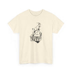 Steady Over Steep Mountain Goat T-Shirt — Motivational Hiking Logo Tee