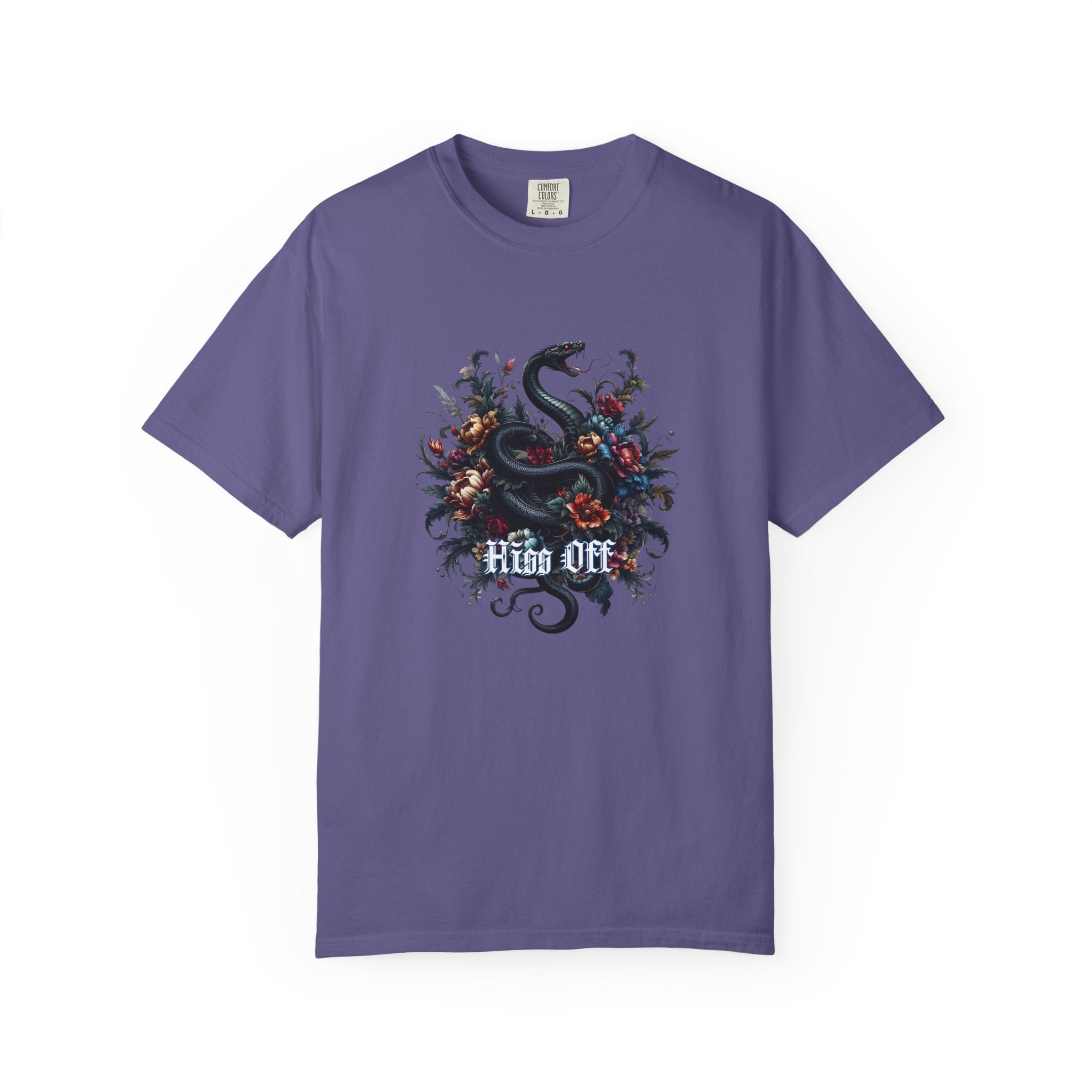 Snake Floral 'Hiss Off' T-Shirt
