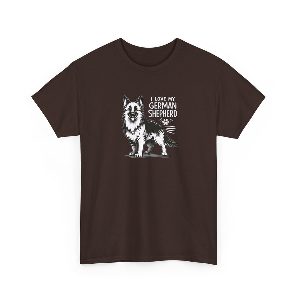 I Love My German Shepherd T-Shirt — Cute German Shepherd Dog Tee for Dog Lovers