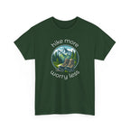 Hike More Worry Less T-Shirt — Nature Hiking Graphic Tee