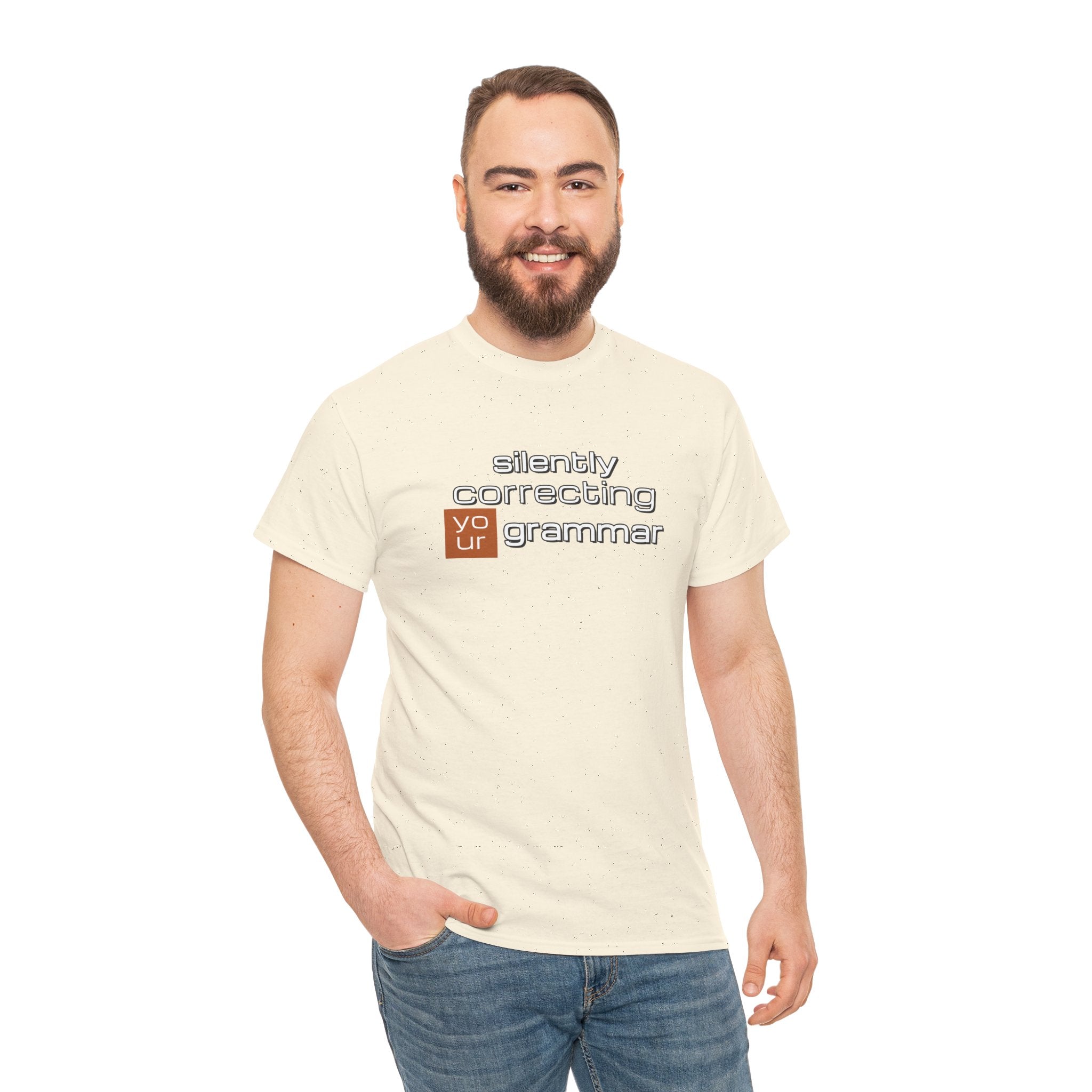 Grammar Nerd T-Shirt — "Silently Correcting Your Grammar" Sarcastic Humor Tee