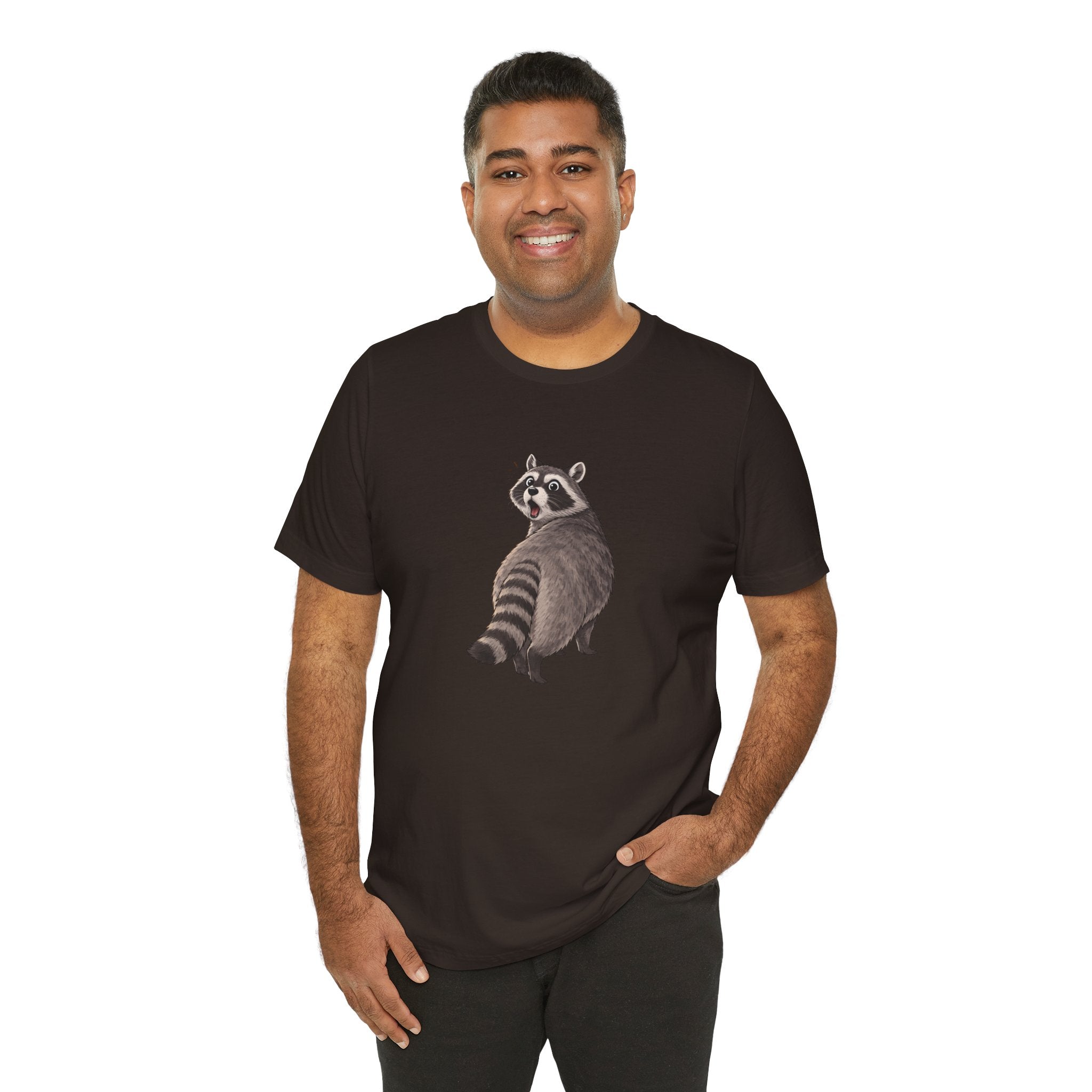 Raccoon Lookover T‑Shirt — Funny Woodland Animal Tee