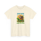 Slow Down Turtle Sloth & Snail V-Neck Tee — "Enjoy Life a Little" Relaxed Graphic Shirt