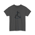 Cricket Silhouette Tee — Batter Hitting Ball Graphic Shirt