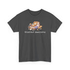 'Tired But Awesome' Cute Cat Relaxing Graphic Tee