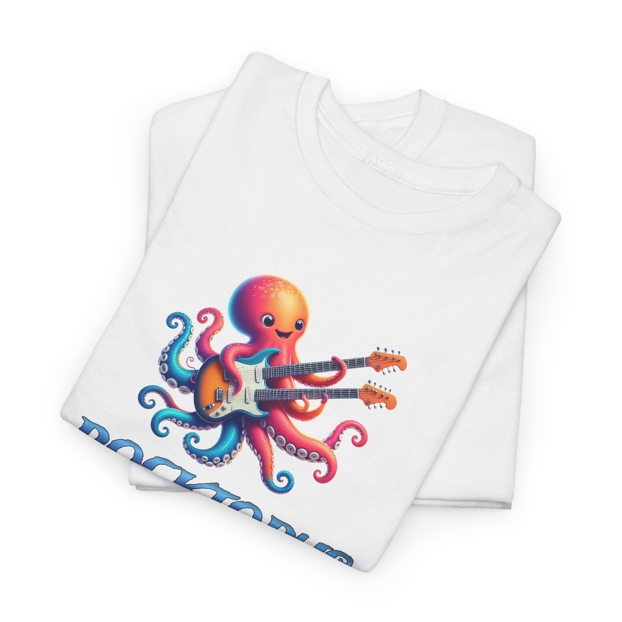 Rocktopus T-Shirt — Colorful Octopus Playing Guitar Tee