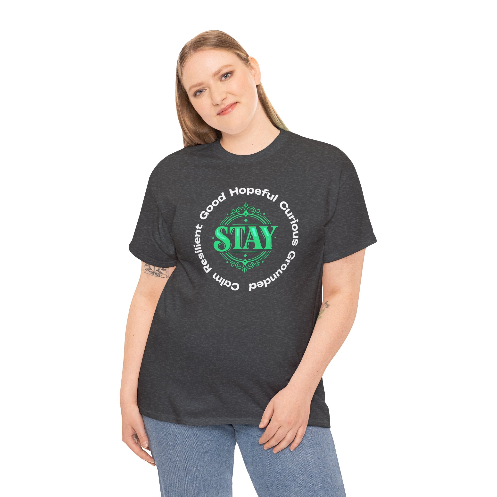 Stay Positivity Tee — "STAY" Positive Mindset Graphic T-Shirt