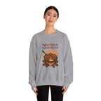 Crewneck Sweatshirt — "Well This Is Just Nuts" Roasting Chestnuts Graphic
