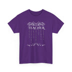 Teacher Floral Rain T-Shirt — Elegant Teacher Appreciation Tee