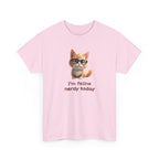 Cat Nerd T-Shirt — “I’m Feline Nerdy Today” Cute Kitty Graphic Tee