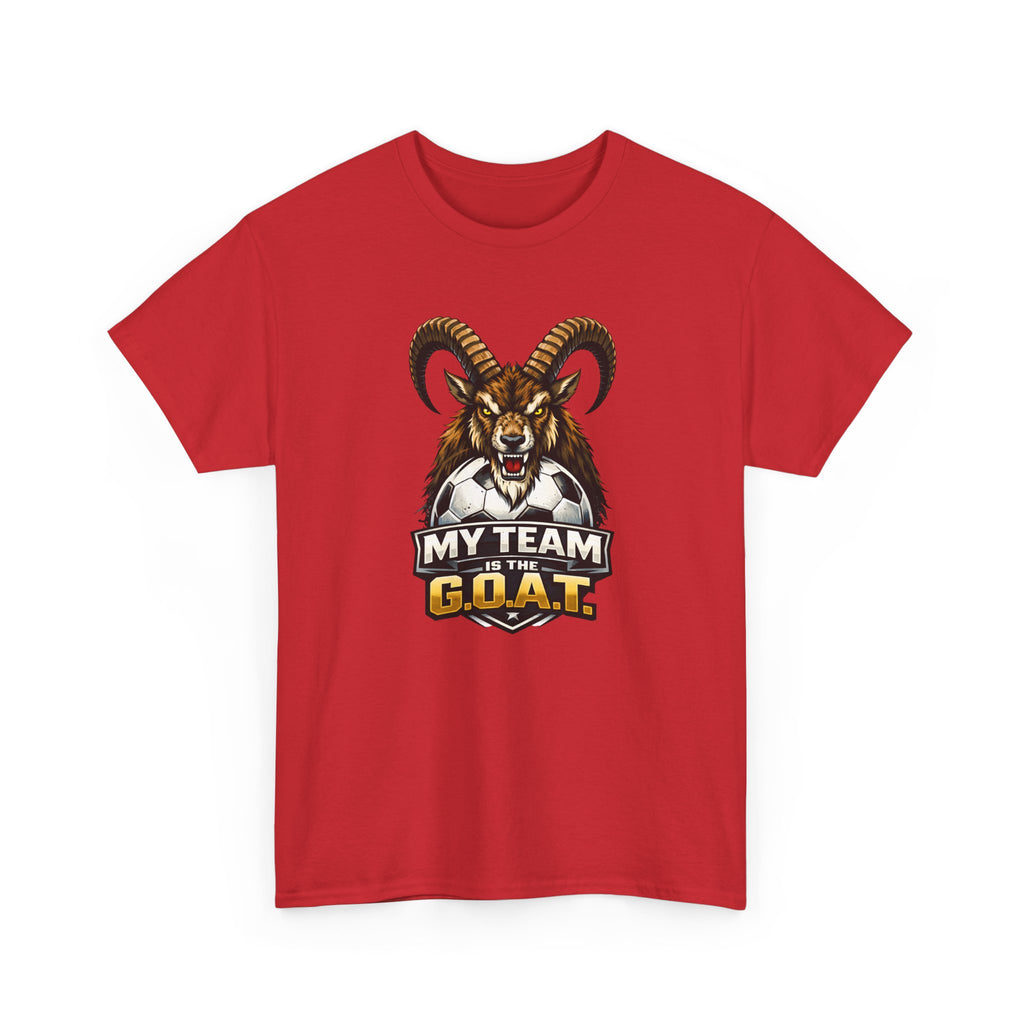 Goat Ibex Soccer Tee — "My Team Is the GOAT" Sports Fan T-Shirt