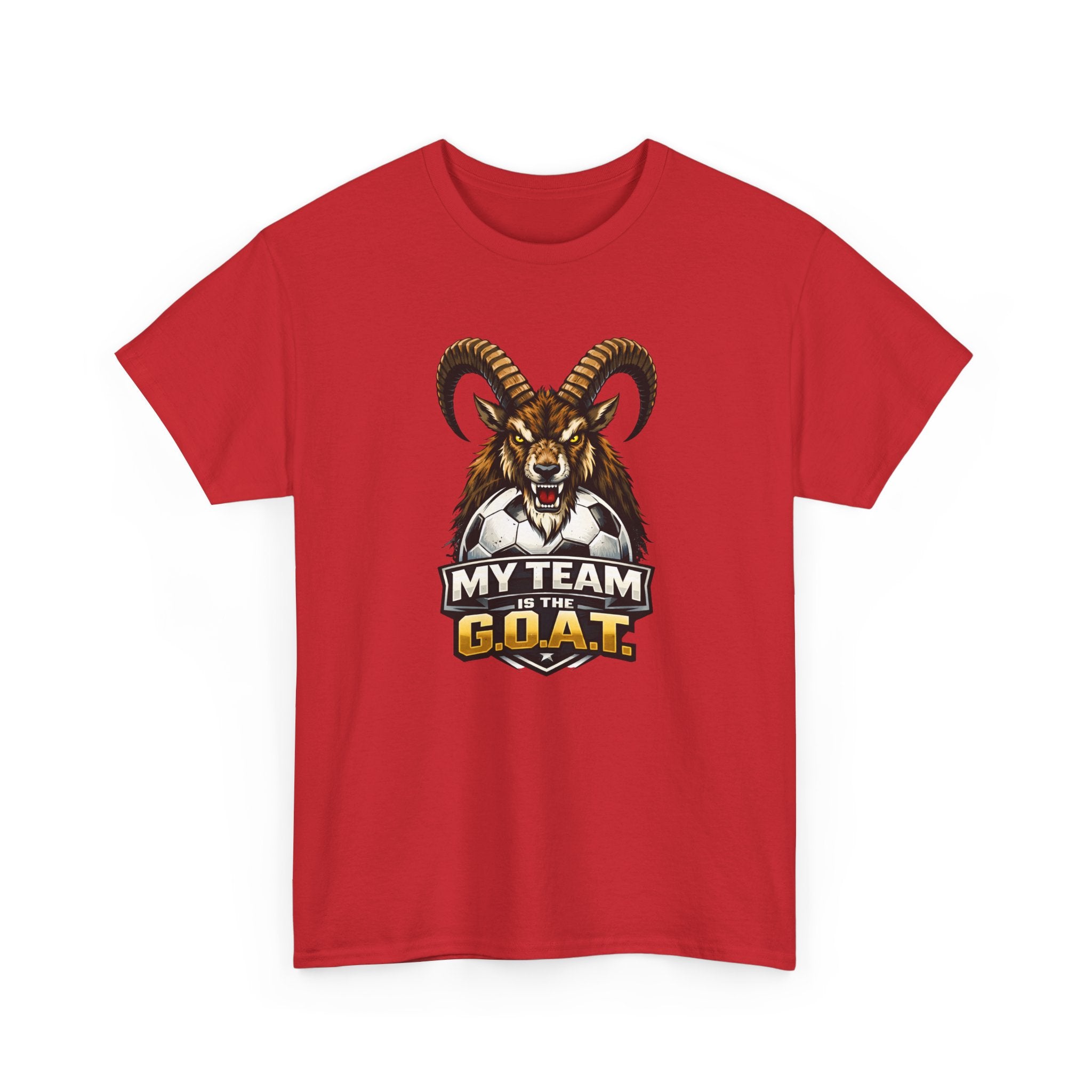 Goat Ibex Soccer Tee — "My Team Is the GOAT" Sports Fan T-Shirt