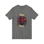 Floral V-Neck Tee — 'Bloom Eternal' Dark Bloom Graphic Shirt