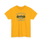Adventure Awaits T-Shirt — Vintage Mountain Canoe Graphic Tee