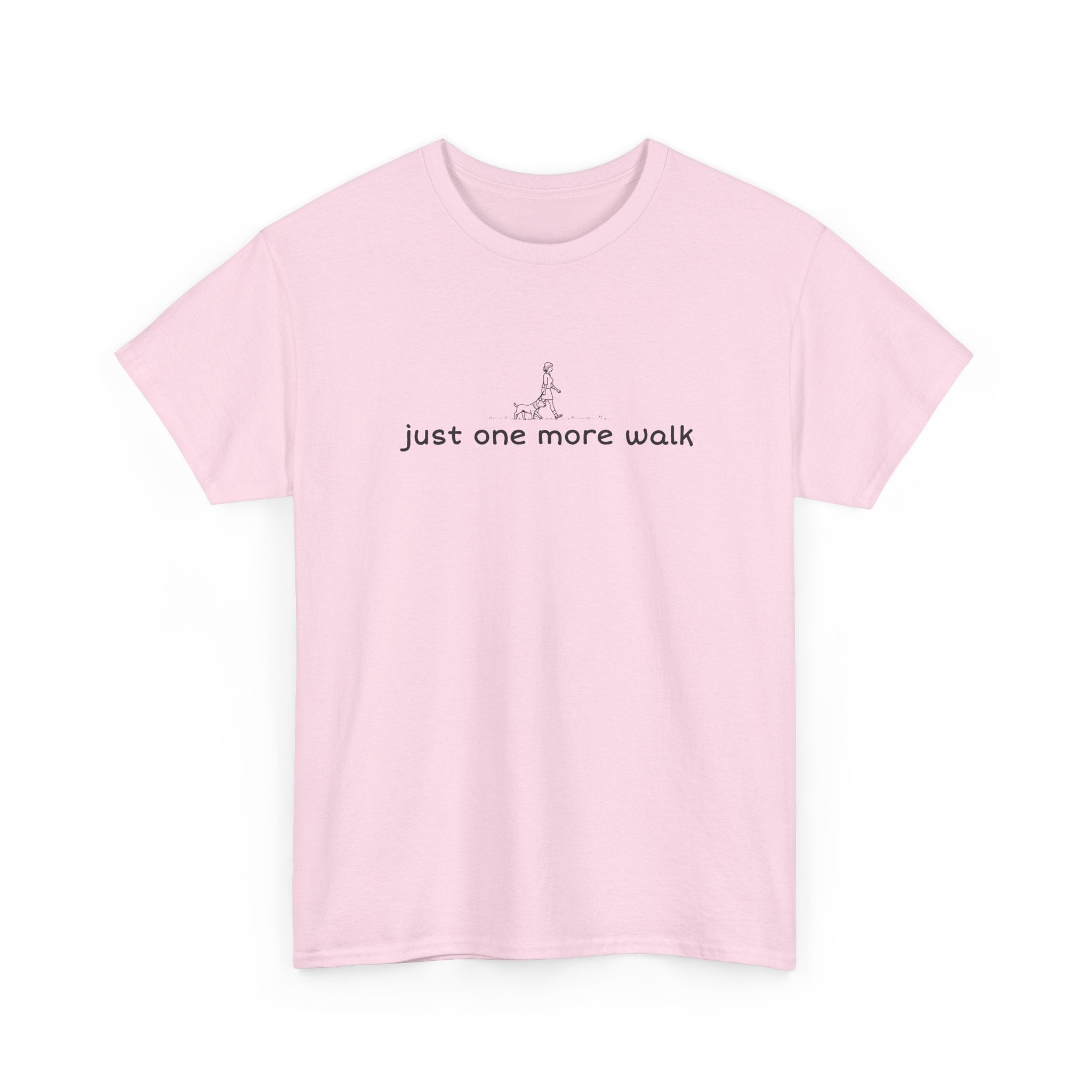 “just one more walk” Minimal Dog Walking Tee For Her