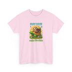 Slow Down Turtle Sloth & Snail V-Neck Tee — "Enjoy Life a Little" Relaxed Graphic Shirt