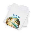 Beach? Shore Thing! Tropical Sunset Summer Beach T-Shirt