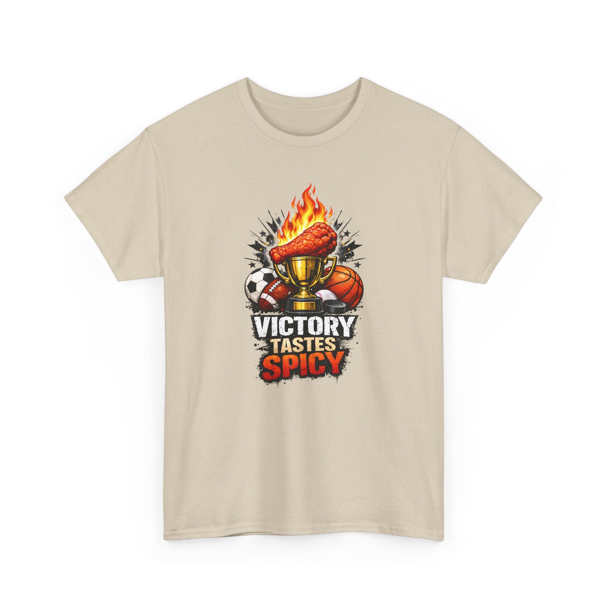Victory Tastes Spicy Funny Sports Fan Wing T-Shirt