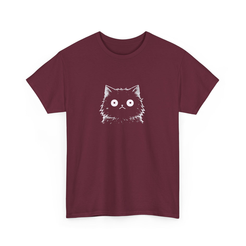 Cat Face Graphic Tee – Cute Minimalist Kitten T-Shirt