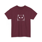 Cat Face Graphic Tee – Cute Minimalist Kitten T-Shirt
