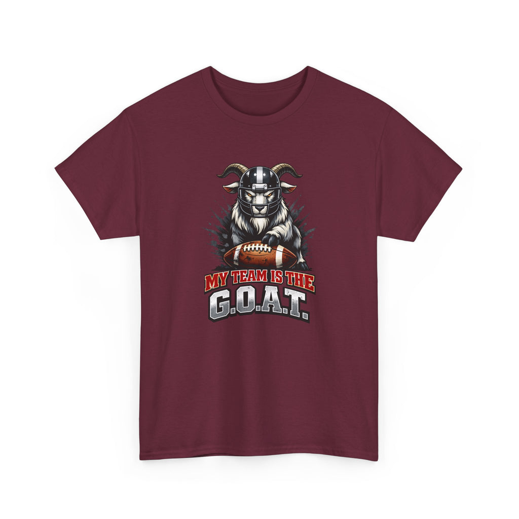 GOAT Football Tee - "My Team Is The GOAT" Graphic T-Shirt