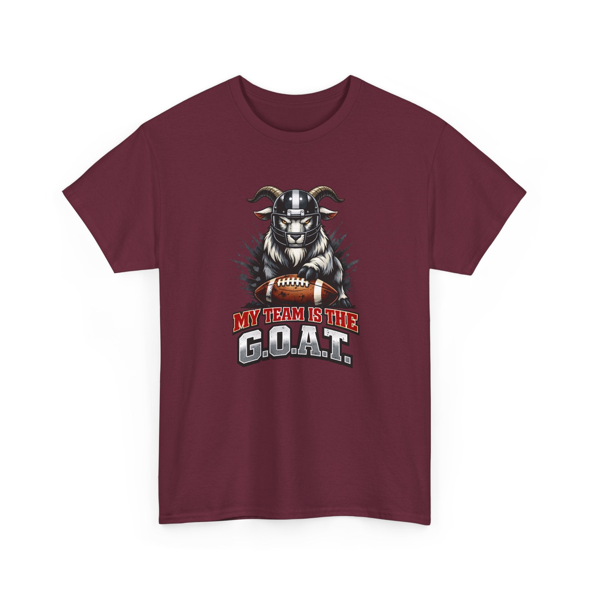 GOAT Football Tee - "My Team Is The GOAT" Graphic T-Shirt