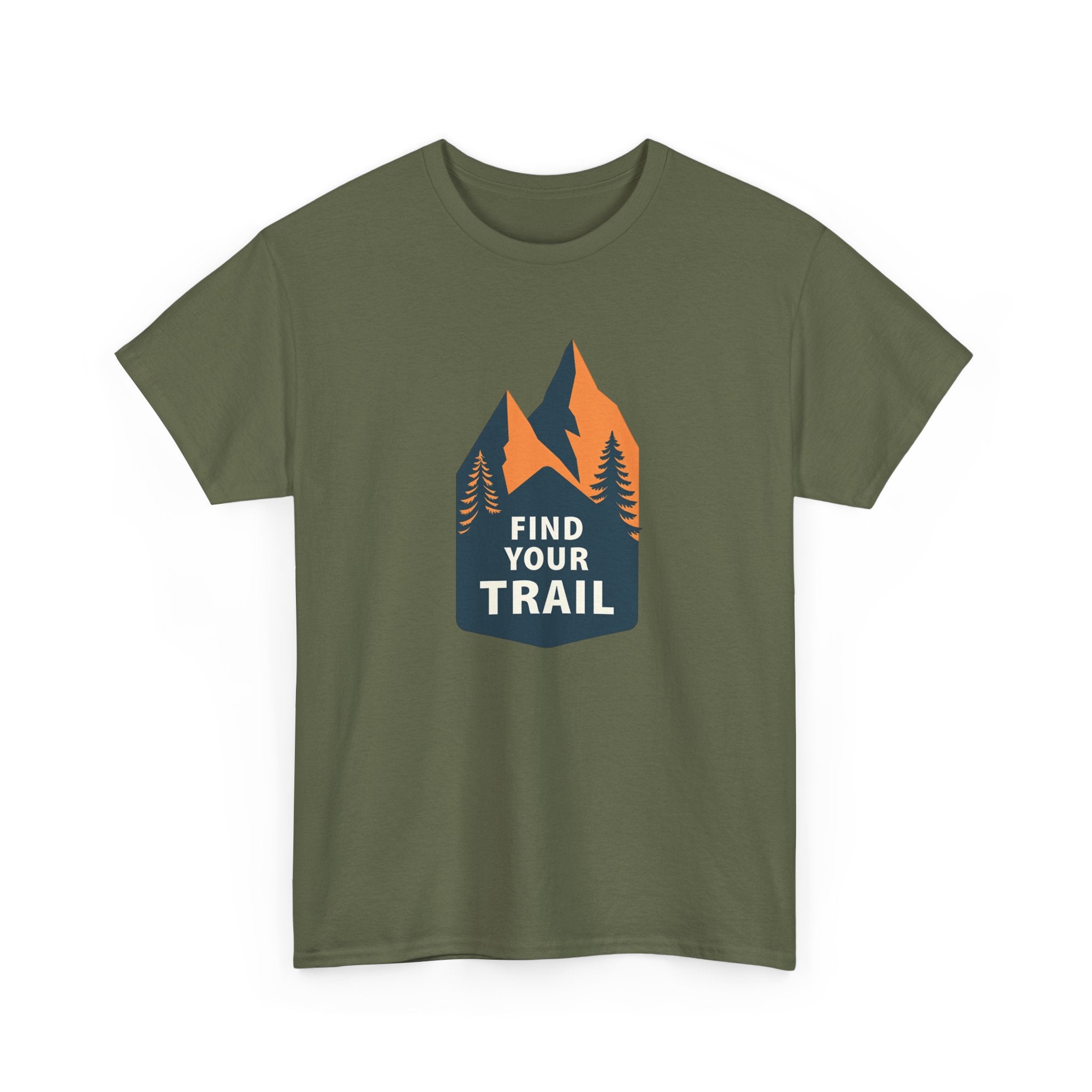 Find Your Trail T‑Shirt — Mountain Hiking Adventure Tee