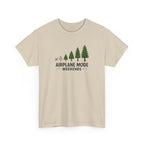 Airplane Mode Weekends T-Shirt — Outdoor Camping Forest Tee