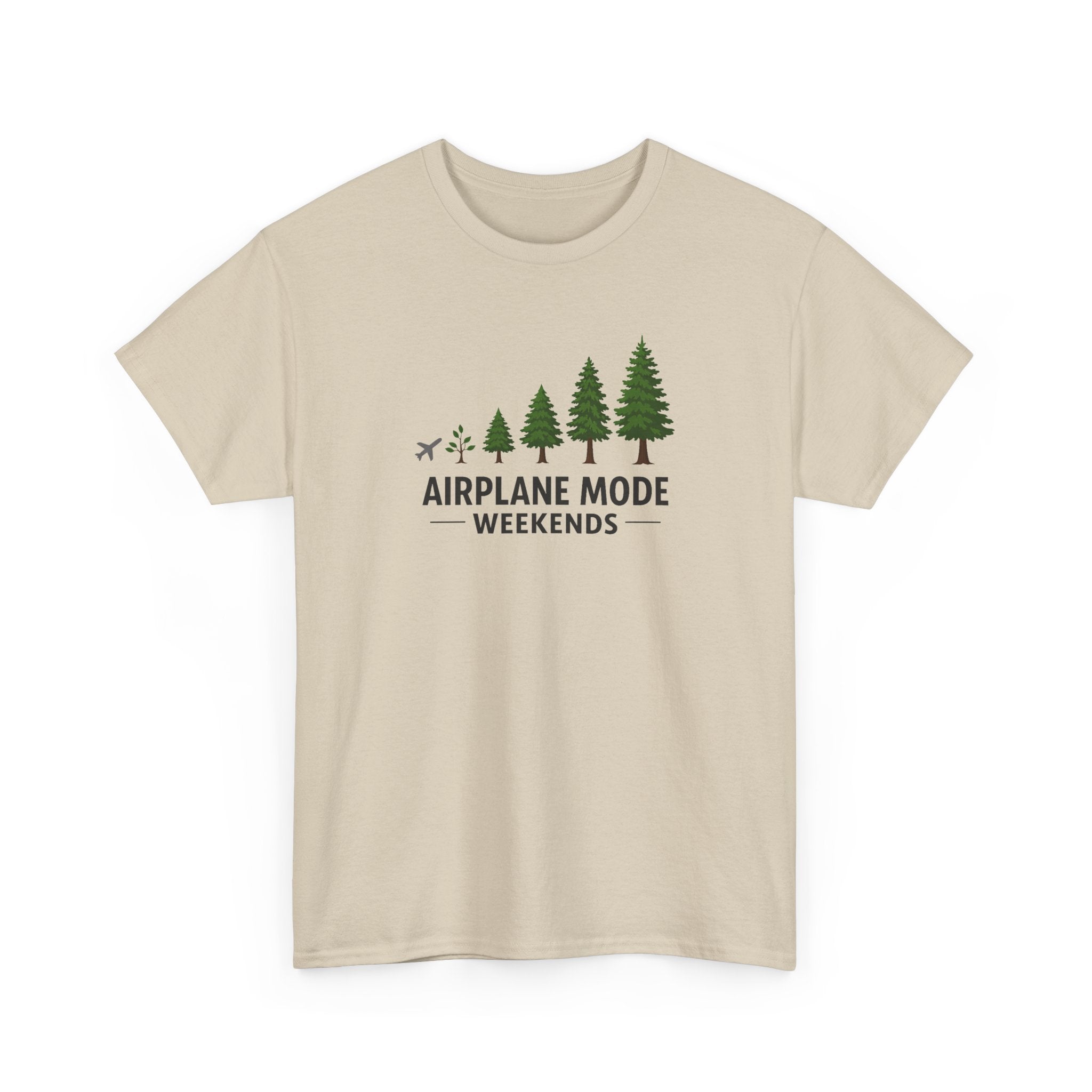 Airplane Mode Weekends T-Shirt — Outdoor Camping Forest Tee