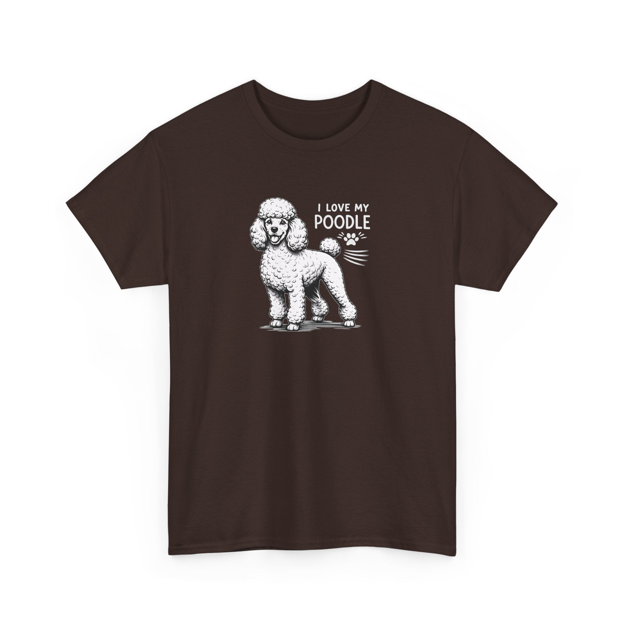 Poodle Dog T-Shirt — "I Love My Poodle" Tee