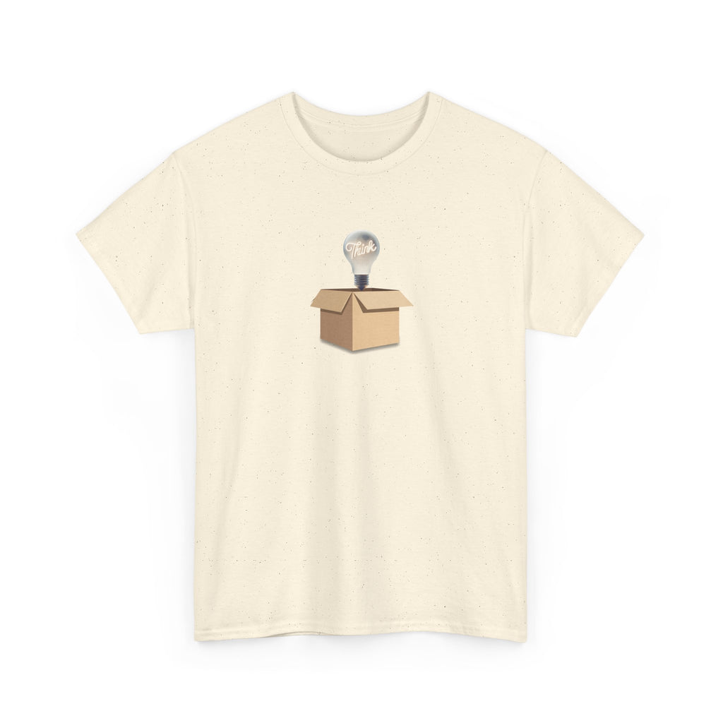 T-Shirt — Lightbulb Idea Think Outside The Box Graphic Tee