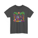Beach Raccoon Hammock T‑Shirt — Tropical Summer Vibes Graphic Tee