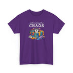 Embracing the Chaos T‑Shirt — Playful Raccoon & Messy Wardrobe Graphic Tee