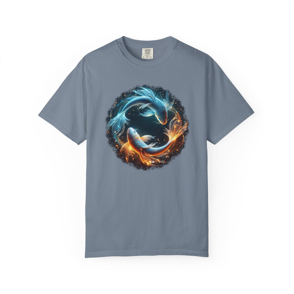 Yin Yang Koi Fish T-Shirt — Fire & Water Koi Circle Tee