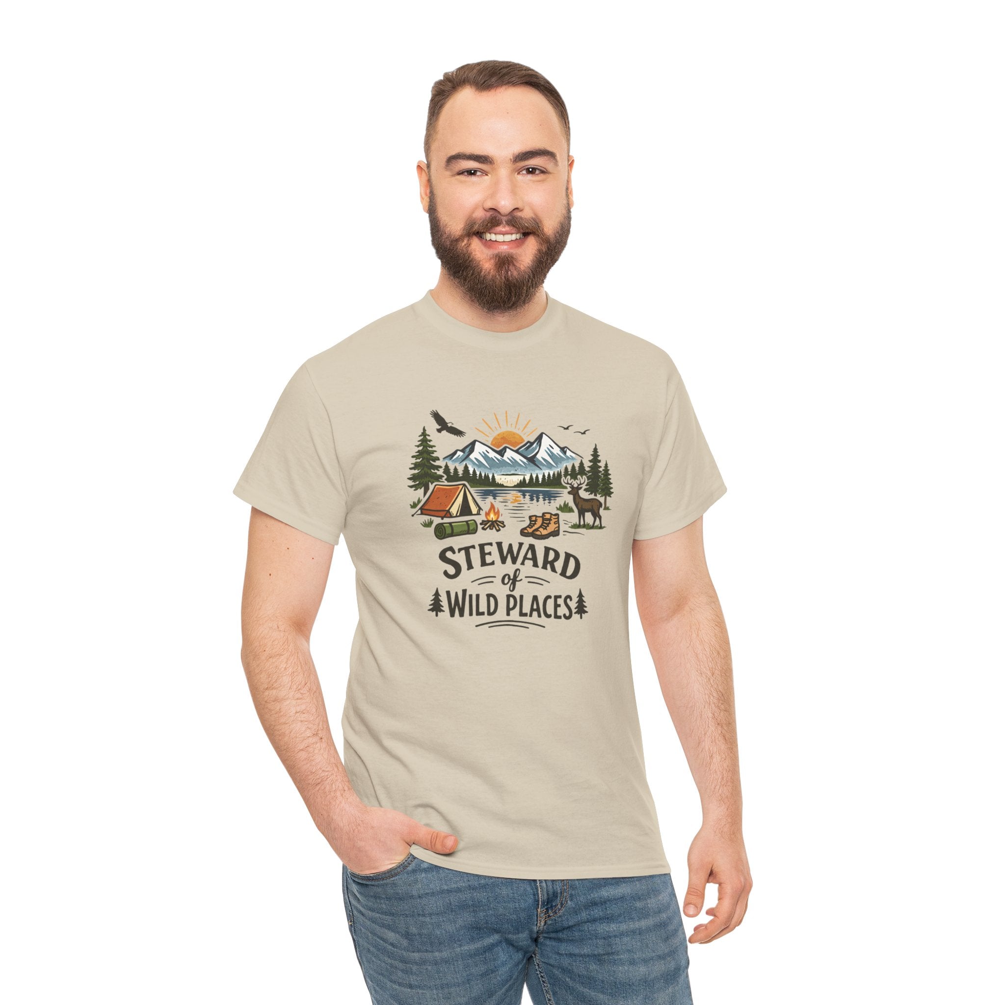 Steward of Wild Places Camping Graphic Tee