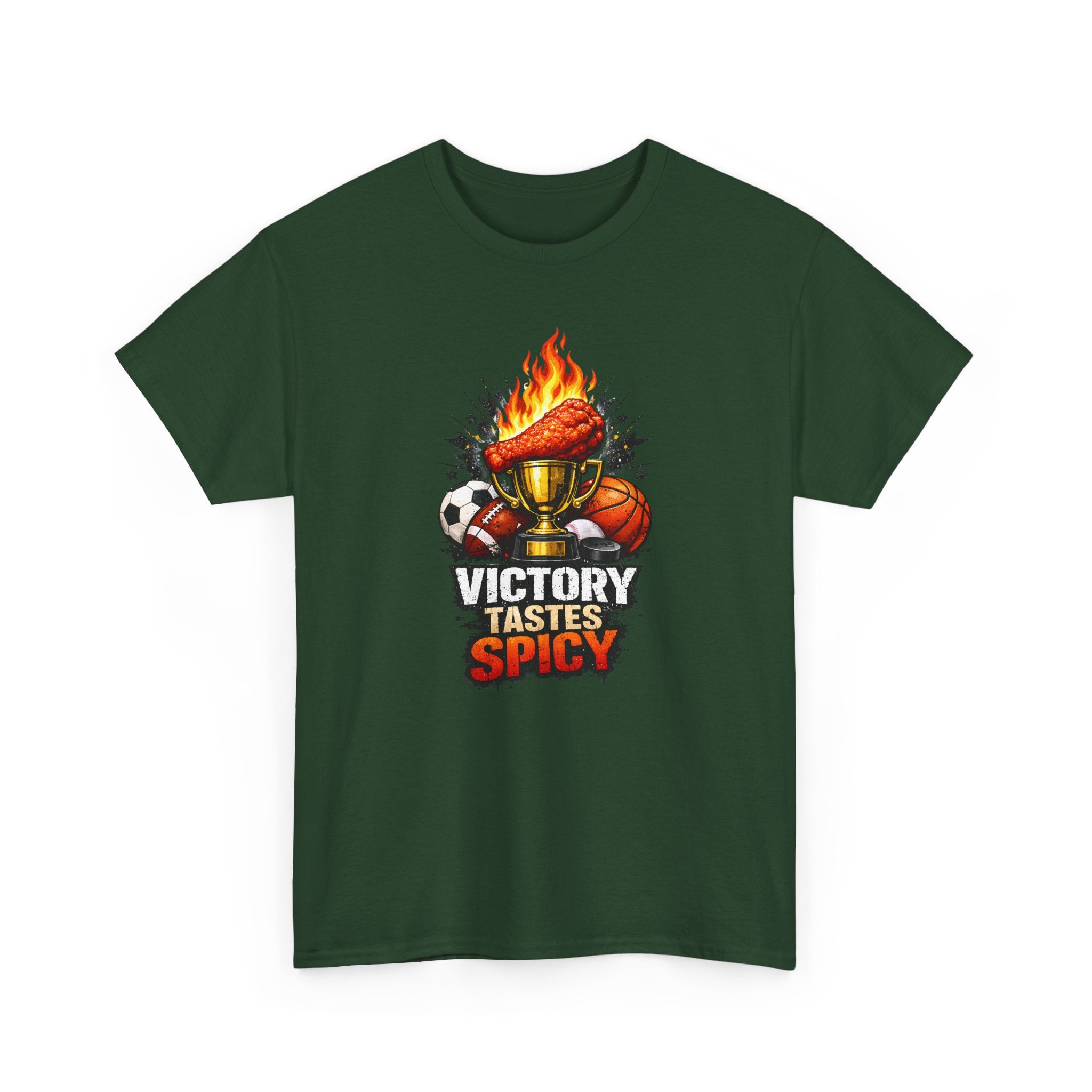 Victory Tastes Spicy Funny Sports Fan Wing T-Shirt
