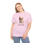 Cat Nerd T-Shirt — “I’m Feline Nerdy Today” Cute Kitty Graphic Tee