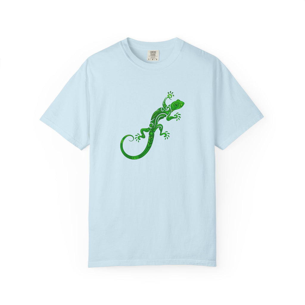 Green Gecko Graphic T-Shirt — Nature Lizard Shirt