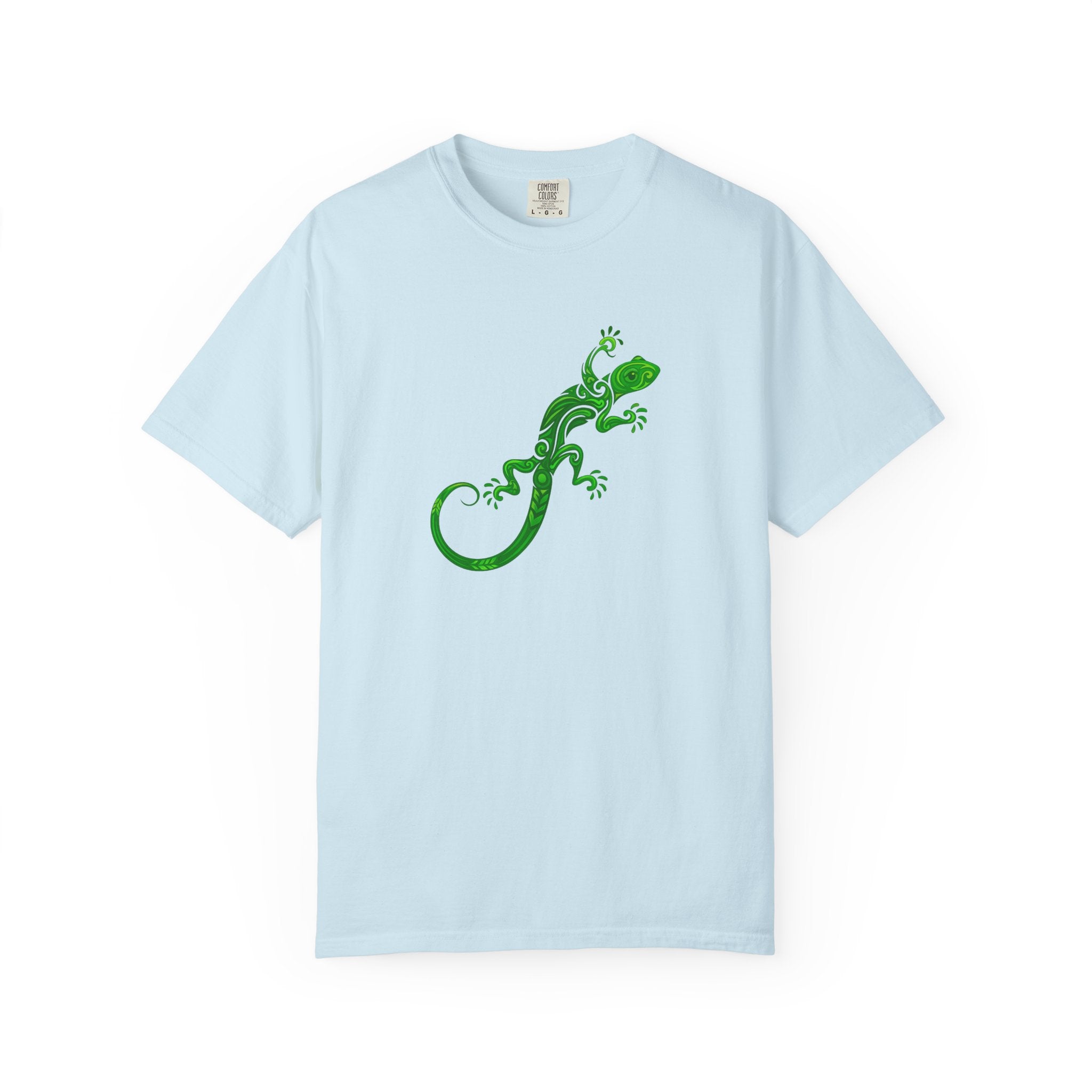 Green Gecko Graphic T-Shirt — Nature Lizard Shirt