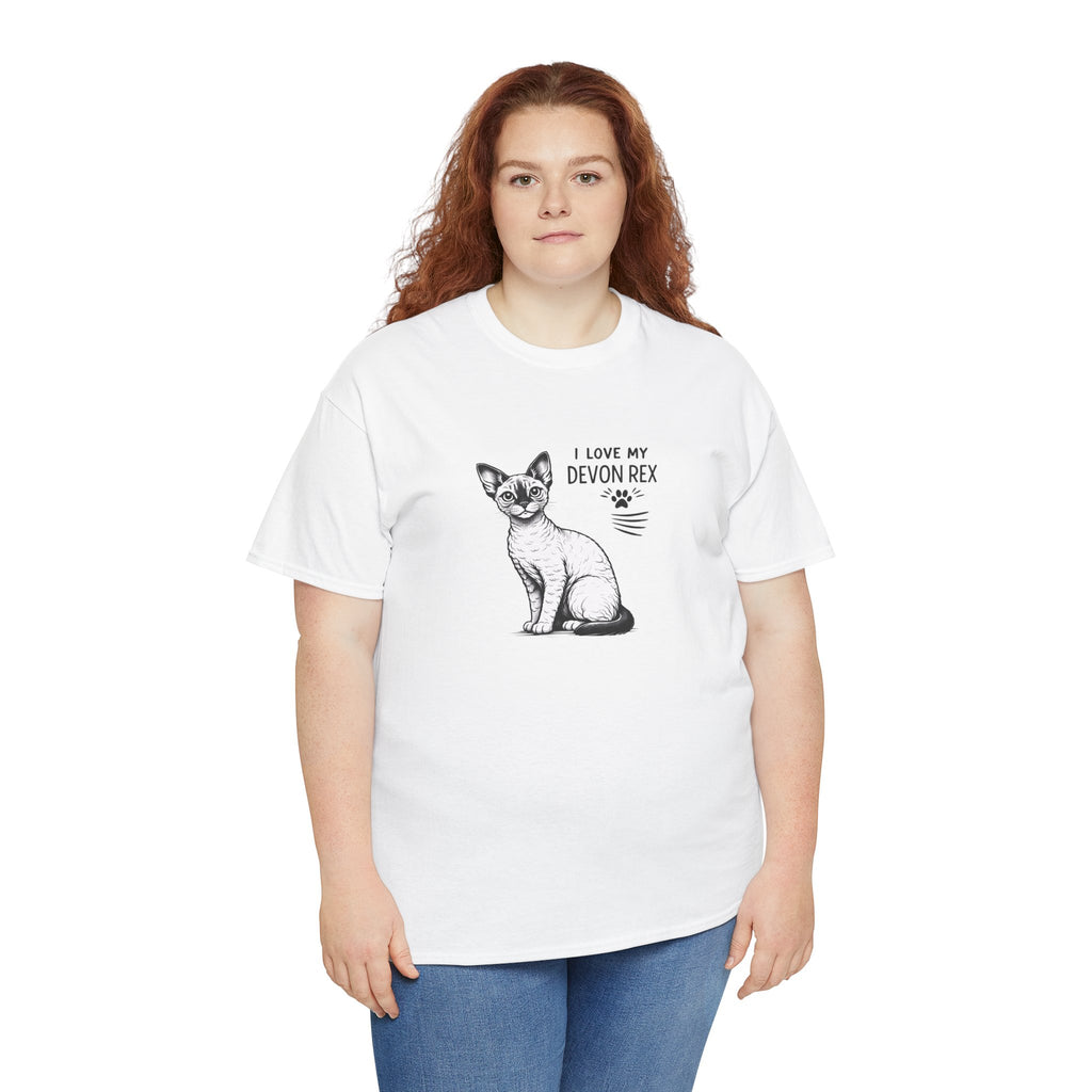 Devon Rex Cat T-Shirt — I Love My Devon Rex Graphic Tee