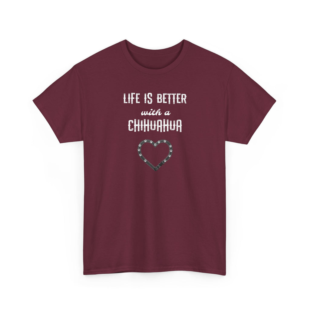 Life Is Better with a Chihuahua Heart Dog Lover Tee